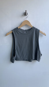 Pre-Owned Lululemon Green Cropped High Neck Tank - Size Small (Estimated)