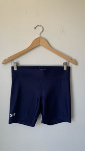 Pre-Owned Under Armour Navy Bike Shorts- Size Medium