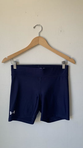 Pre-Owned Under Armour Navy Bike Shorts- Size Medium