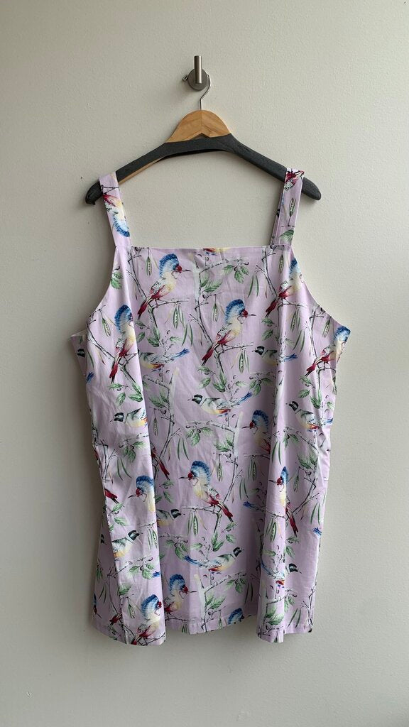 Hilary Macmillan 'Bird' Lilac Printed Mini Dress (NWT)- 2X