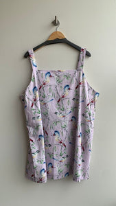 Hilary Macmillan 'Bird' Lilac Printed Mini Dress (NWT)- 2X