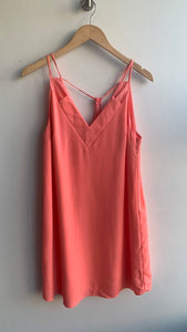Pre-Owned CeCe Coral Thin Strap Dress - Size 8