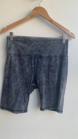 Pre-Owned RD Style Acid Wash Biker Shorts - Size Large