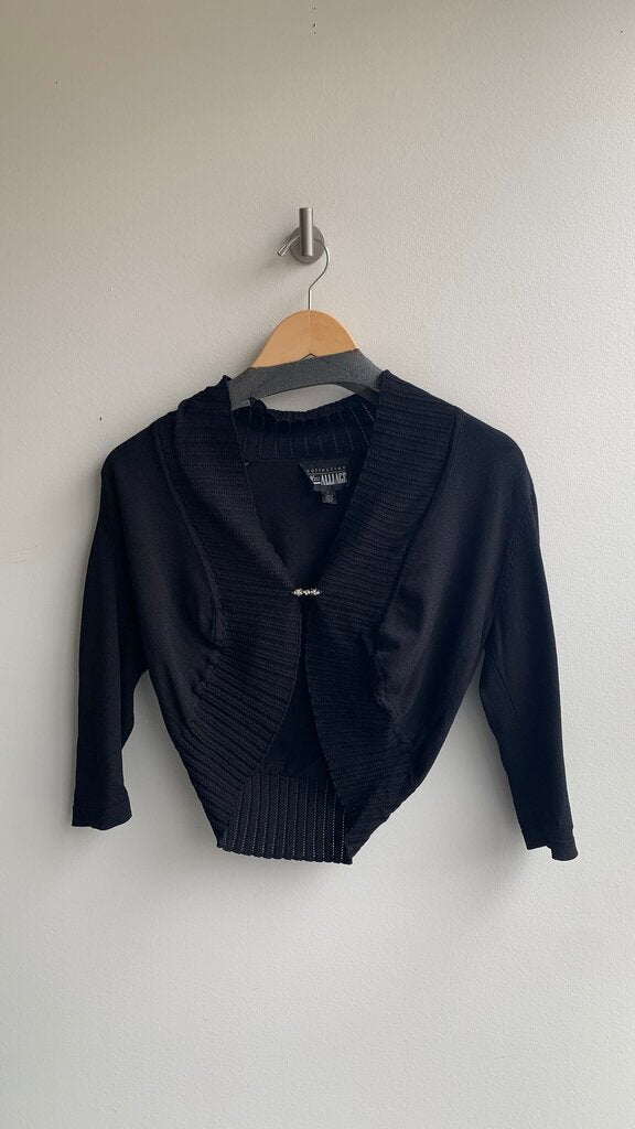Pre-Owned Miss Alliage Black Gem Clasp Bolero- Size Small