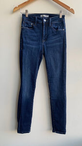 Pre-Owned Mavi Jeans Co Dark Wash Blue Skinny Jeans- Size 24