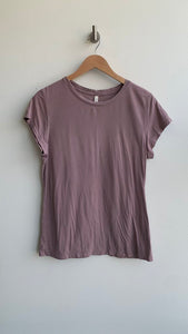 Pre-Owned Babaton Mauve Back Seam Tee - Size Large