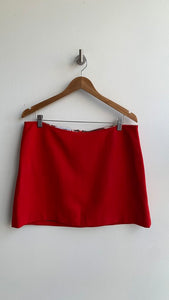Pre-Owned Dolce & Gabbana Red Knit Mini Skirt- Size 48