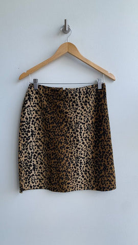 Pre-Owned Rosee Brown Cheetah Print Mini Skirt - Size Small (Estimated)