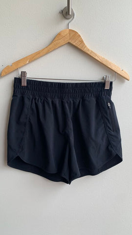 Pre-Owned Crz Yoga Black Stretch Waist Athletic Shorts- Size Small