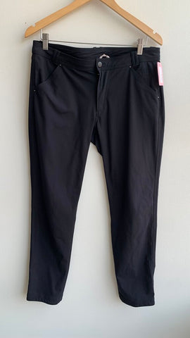 Pre-Owned Black Mid-Rise Skinny Fit Trouser- Size 8