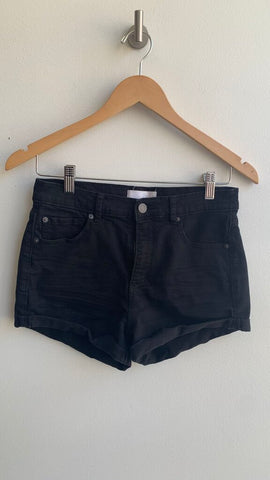 Pre-Owned Garage Black Retro High Waist Denim Shorts - Size 3