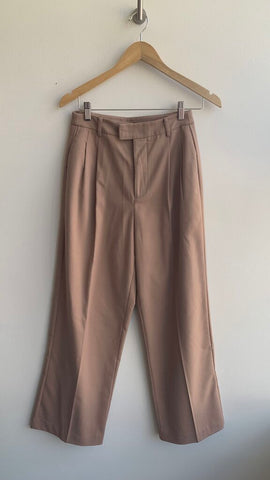 Pre-Owned Rails Tan Pleated Leg Dress Pant- Size 6