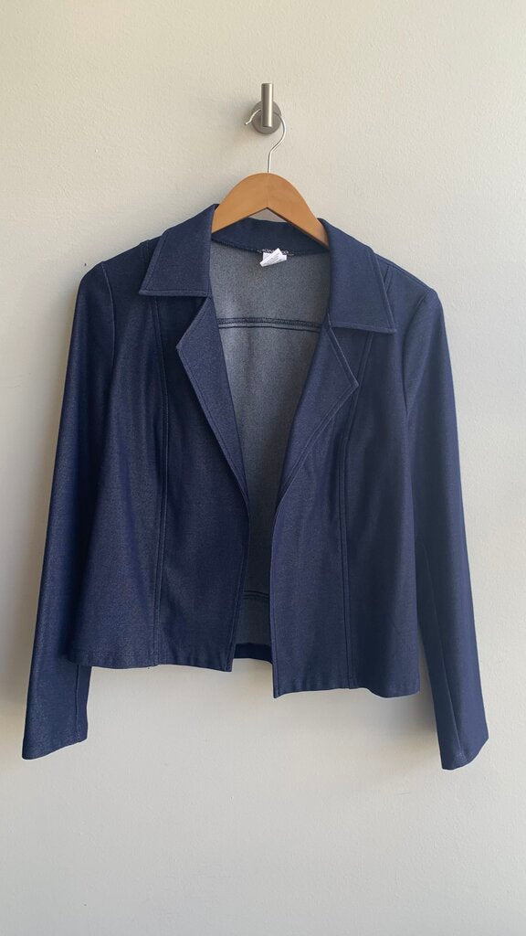 Pre-Owned Kim & Co Denim Blazer Fit Jacket- Size X-Small