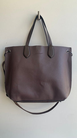 Pre-Owned David Jones Brown Crossbody Strap and Double Strap Oversized Tote
