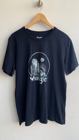 Pre-Owned Wrangler Black Cactus Graphic Tee - Size X-Large