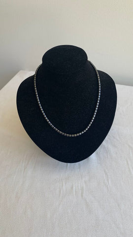 Pre-Owned Pewter Beaded Necklace