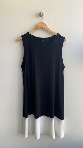 Pre-Owned Tiana B. Black w/ White Trim Sleeveless Dress - Size 2X