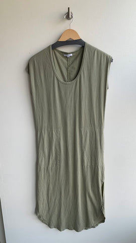 Pre-Owned Z-Supply Heathered Green Pockets T-Shirt Dress - Size X-Small