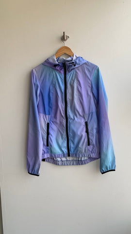 Pre-Owned Bench Purple Tie Dye Zip Up Wind Jacket- Size Medium