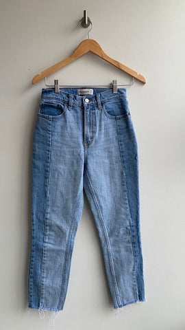 Pre-Owned Abercrombie & Fitch Two-Tone Skinny Jeans - Size 25