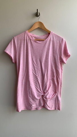 Pre-Owned Cloudveil Pink Heathered Basic Tee- Size Small