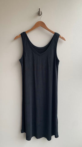 Pre-Owned Culture Black V-Neck Sleeveless Dress - Size Small