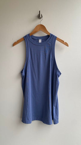 Pre-Owned Lululemon Blue High Neck Flowy Tank - Size Small