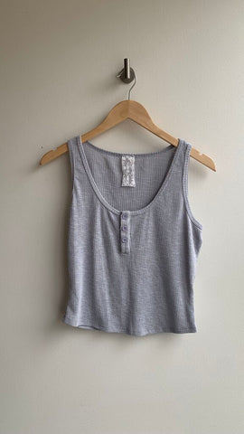 Pre-Owned Sage & Sage Blue Rib Knit Tank - Size Small