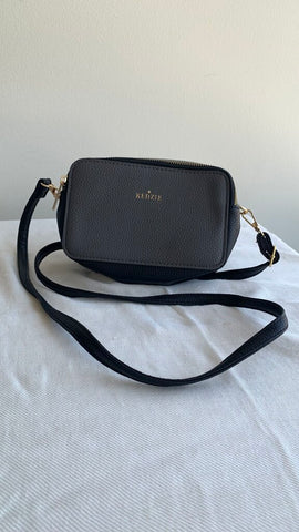 Pre-Owned Kedzie Grey/Black Mini Crossbody