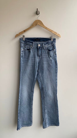 Pre-Owned Silver Jeans Co Blue Light Wash 'Elyse Slim Boot' Cut Jeans - Size 25