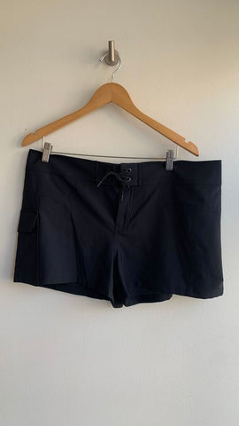 Pre-Owned Jag Jeans Black Lace Up 'Board' Shorts- Size X-Large