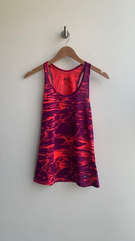 Pre-Owned Nike Purple/Red Dye Dri-Fit Racerback Tank - Size Small