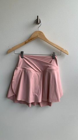 Pre-Owned Light Pink Short Cross Front Skort- Size X-Small