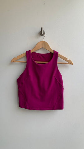 Pre-Owned Lululemon Fuschia Purple 'Align' High Neck Sport Bra- Size 8