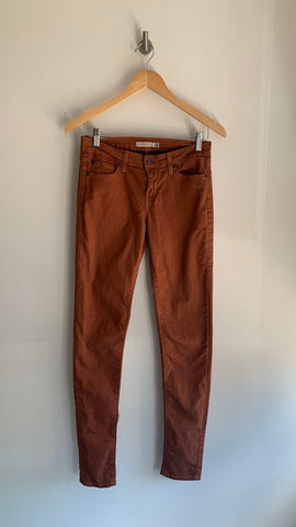 Pre-Owned Just USA Burnt Orange Skinny Jeans - Size 5