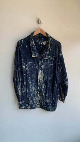 Pre-Owned Vintage Denim Bleach Wash 80's Fit Jacket - Size Medium