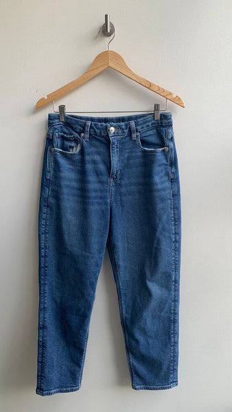Pre-Owned American Eagle Medium Wash Curvy Mom Jean - Size 8
