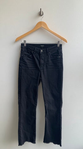 Pre-Owned Silver Jeans Black 'Isbister' Raw Hem Jean - Size 27