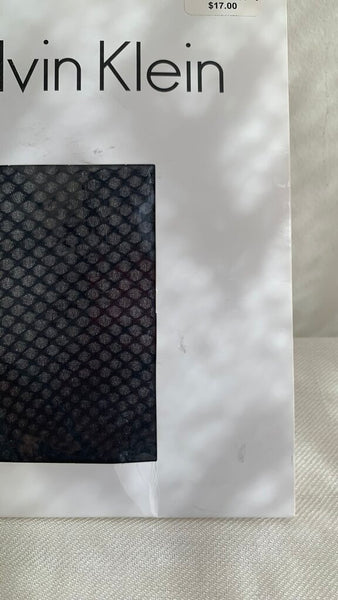 Pre-Owned Calvin Klein Black Fishnet Leggings NIP