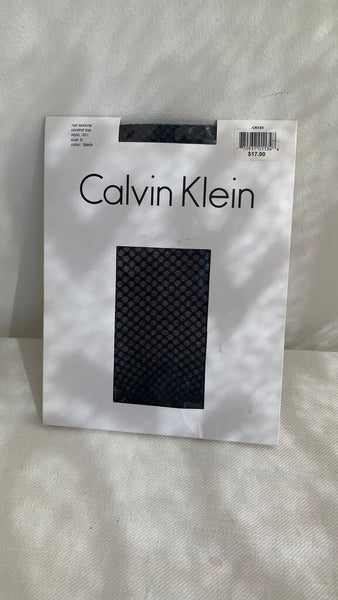 Pre-Owned Calvin Klein Black Fishnet Leggings NIP