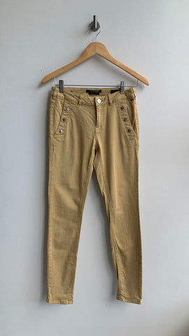 Pre-Owned Scotch & Soda Light Brown Silver Hardware Skinny Jeans - Size 27
