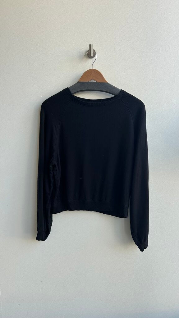 Pre-Owned Dynamite Black Crew Neck Sweater- Size Medium