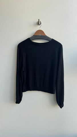 Pre-Owned Dynamite Black Crew Neck Sweater- Size Medium