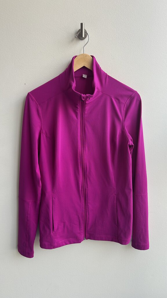Pre-Owned Under Armour Purple Zup Up Funnel Neck Sweater- Size Large