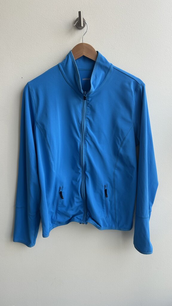 Pre-Owned Danskin Blue Zip Up Sweater- Size X-Large