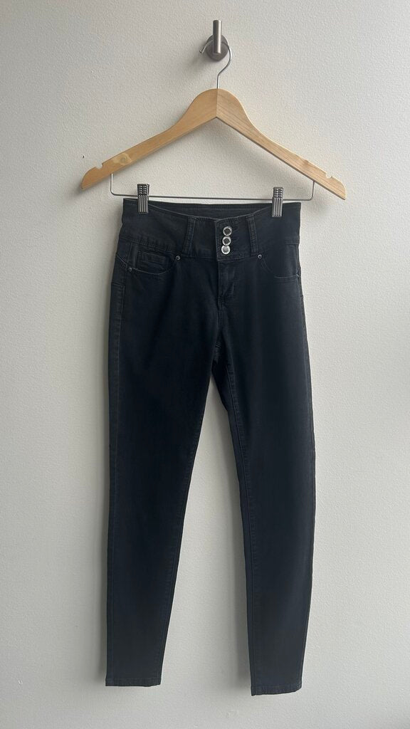 Pre-Owned Angel Kiss Black High Waisted Jeans- Size 1