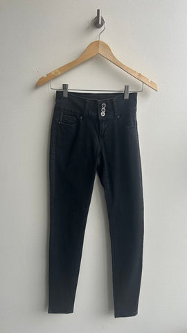 Pre-Owned Angel Kiss Black High Waisted Jeans- Size 1