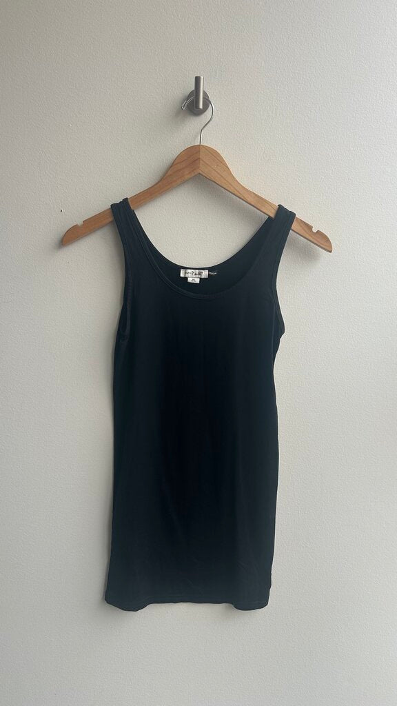 Pre-Owned Simply Noelle Black Sleeveless Tank Top- Size X-Small