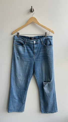 Pre-Owned Hudson Light Wash 'Nico' Straight Leg Jeans - Size 33