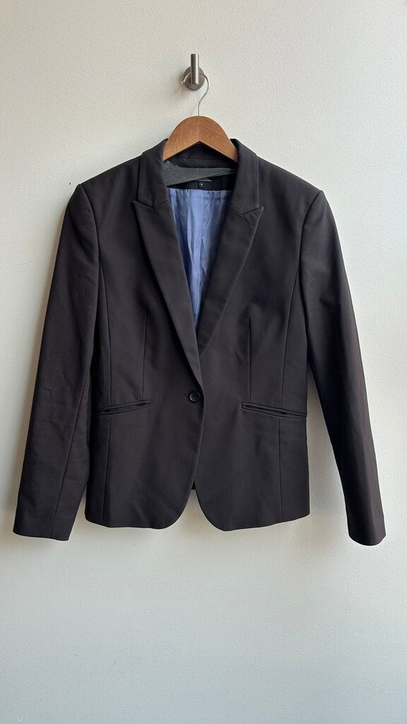 Pre-Owned RW & Co Grey Single Button Blazer- Size 10